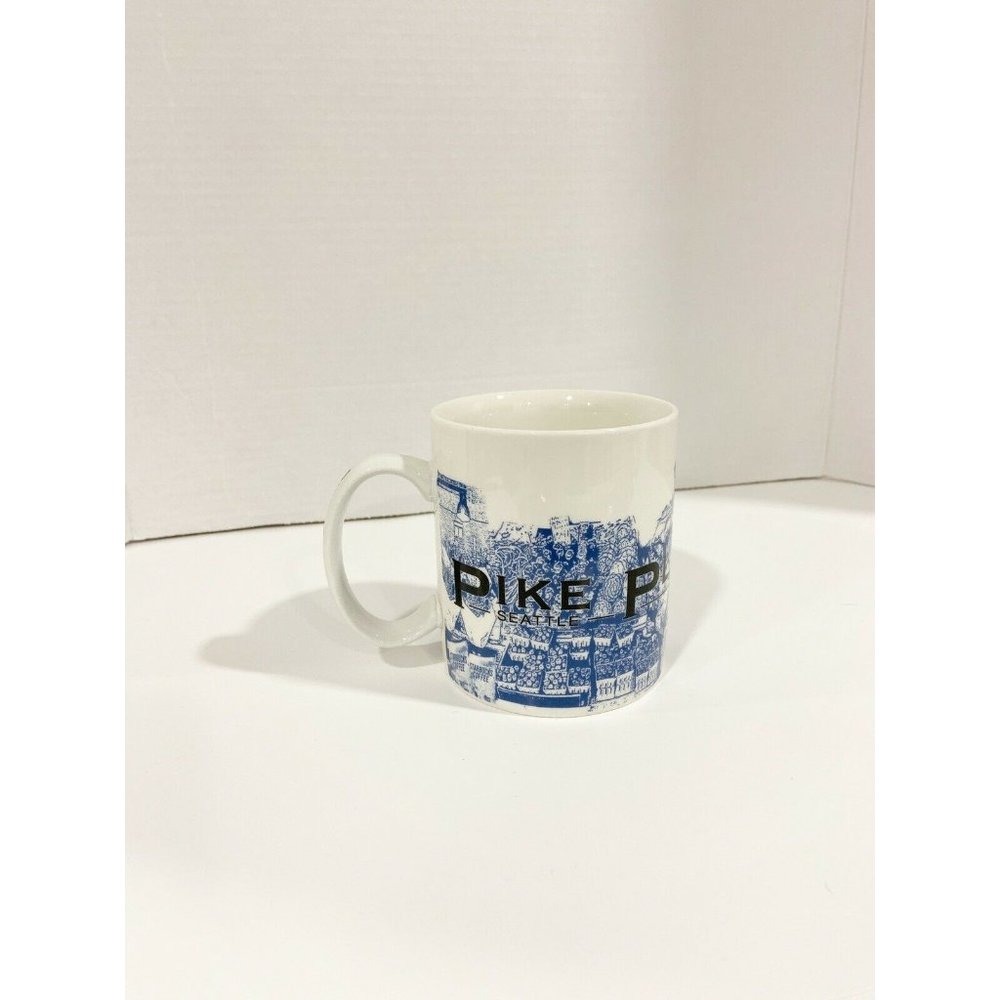 2002 Starbucks Pike Place Market Skyline Collector Series Coffee Mug